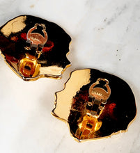 Load image into Gallery viewer, CHANEL MADEMOISELLE COCO RARE 1987 GRIPOIX ACCENT EARRINGS