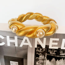 Load image into Gallery viewer, CHANEL GRIPOIX PEARL CORDAGE 1990 BANGLE BRACELET VICTOIRE DE CASTELLANE