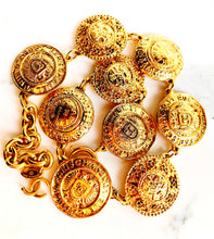 Load image into Gallery viewer, CHANEL CHUNKY 9 MEDALLION LOGO CHOKER NECKLACE