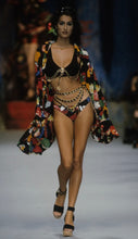 Load image into Gallery viewer, CHANEL ICONIC CHATELAINE LOGO LEATHER CHAIN BROOCH BELT NECKLACE