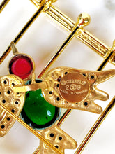Load image into Gallery viewer, RARE CHANEL MASSIVE BIRD CAGE GRIPOIX GLASS PEARL BROOCH