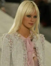 Load image into Gallery viewer, CHANEL PINK GRAY “POODLE” LESAGE FANTASY TWEED 2004 JACKET SKIRT SET
