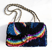 Load image into Gallery viewer, CHANEL 2021 K SEQUIN RAINBOW FLAP BAG PRISTINE