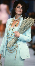 Load image into Gallery viewer, CHANEL ICONIC 4 LAYER HOLOGRAPHIC CRYSTAL CHAIN BELT NECKLACE 1992