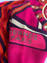 Load image into Gallery viewer, HERMÈS BALADE EN BERLINE CASHMERE SILK 140 cm SHAWL SCARF NEW WITH BOX