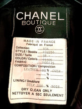 Load image into Gallery viewer, CHANEL ICONIC 14 CC BUTTON 1993 AUTUMN LEATHER RUNWAY BLAZER JACKET COAT