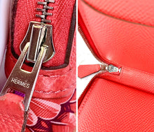 Load image into Gallery viewer, HERMÈS SOIE-COOL EPSOM AND SILK 2015 EXCLUSIVE 2 PIECE WALLET SET PALLADIUM HARDWARE