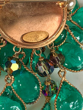 Load image into Gallery viewer, CHANEL CASCADE  OF EMERALD GRIPOIX CHARMS WATERFALL BROOCH 1994