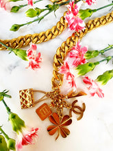 Load image into Gallery viewer, CHANEL JUMBO LUCKY CHARMS TASSEL DRAPED CHAIN BELT NECKLACE 1995