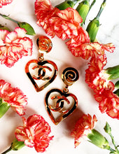 Load image into Gallery viewer, CHANEL BARBIE COLLECTION HEART EARRINGS 1995