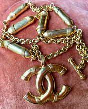 Load image into Gallery viewer, CHANEL XXL LOGO BULLET NECKLACE 1994