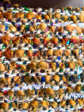 Load image into Gallery viewer, EXTRAORDINARY CHANEL DRAPED CHAIN DOUBLE FLAP LESAGE TWEED CAMELLIA BAG