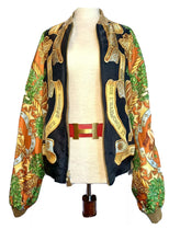 Load image into Gallery viewer, HERMES SPECTACULAR AND RARE VINTAGE SCARF JACKET