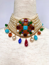Load image into Gallery viewer, SUBLIME CHANEL MULTI-COLOUR GRIPOIX NECKLACE