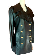 Load image into Gallery viewer, CHANEL ICONIC 14 CC BUTTON 1993 AUTUMN LEATHER RUNWAY BLAZER JACKET COAT
