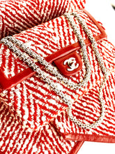 Load image into Gallery viewer, RARE CHANEL RED LESAGE FANTASY TWEED BAG AND SHAWL SET