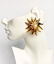 Load image into Gallery viewer, CHANEL MASSIVE SOLEIL ETOILE EARRINGS WITH GRIPOIX PEARLS