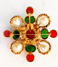 Load image into Gallery viewer, CHANEL MASSIVE GRIPOIX POURED GLASS PENDANT BROOCH