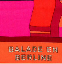 Load image into Gallery viewer, HERMÈS BALADE EN BERLINE CASHMERE SILK 140 cm SHAWL SCARF NEW WITH BOX