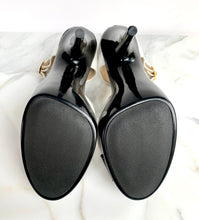 Load image into Gallery viewer, CHANEL RARE ICONIC 1995 SPRING BARBIE PATENT RUNWAY SANDALS NEW IN BOX