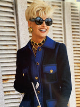 Load image into Gallery viewer, CHANEL ICONIC GILT CC LEATHER LACED JUMBO RUNWAY EARRINGS 1993