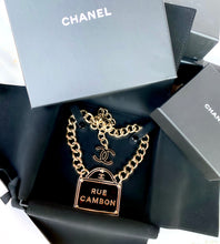 Load image into Gallery viewer, CHANEL MASSIVE RUE CAMBON ENAMEL PARISIAN STREET SIGN NECKLACE