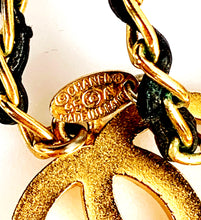 Load image into Gallery viewer, CHANEL EXTRA LONG LEATHER LACED 18 LUCKY CHARMS NECKLACE 1995