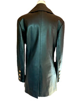Load image into Gallery viewer, CHANEL ICONIC 14 CC BUTTON 1993 AUTUMN LEATHER RUNWAY BLAZER JACKET COAT