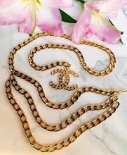 Load image into Gallery viewer, CHANEL JUMBO CC CHAIN CHARM 3 LAYERED BELT NECKLACE