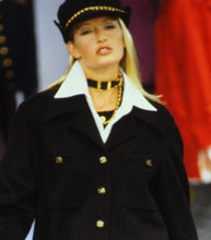 Load image into Gallery viewer, ICONIC CHANEL BUCKLE COLLAR DRAPED LEATHER GILT CHAIN NECKLACE 1993 PRISTINE
