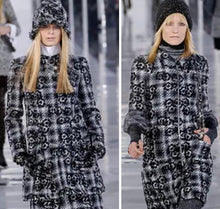 Load image into Gallery viewer, CHANEL CAMELLIA JACKET COAT SKIRT BROOCH ENSEMBLE 2005 RUNWAY