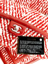 Load image into Gallery viewer, RARE CHANEL RED LESAGE FANTASY TWEED BAG AND SHAWL SET