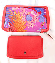 Load image into Gallery viewer, HERMÈS SOIE-COOL EPSOM AND SILK 2015 EXCLUSIVE 2 PIECE WALLET SET PALLADIUM HARDWARE