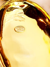 Load image into Gallery viewer, CHANEL RARE JUMBO LOCKET WITH LEATHER GILT CHAIN NECKLACE 1994