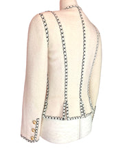 Load image into Gallery viewer, CHANEL ICONIC SUPERMODEL RUNWAY IVORY JACKET 1993 - 1994 AUTUMN WINTER CLAUDIA SCHIFFER
