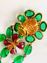 Load image into Gallery viewer, RARE CHANEL FLORAL GRIPOIX CHANDELIER EARRINGS 1993