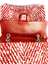 Load image into Gallery viewer, RARE CHANEL RED LESAGE FANTASY TWEED BAG AND SHAWL SET