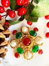 Load image into Gallery viewer, CHANEL MASSIVE GRIPOIX POURED GLASS PENDANT BROOCH