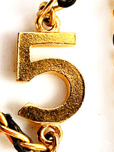 Load image into Gallery viewer, CHANEL EXTRA LONG LEATHER LACED 18 LUCKY CHARMS NECKLACE 1995