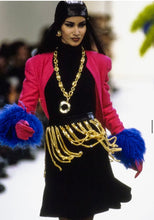 Load image into Gallery viewer, CHANEL ICONIC 1991 CHAIN FRINGE LEATHER SKIRT BELT FASHION HISTORY