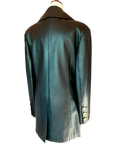 Load image into Gallery viewer, CHANEL ICONIC 14 CC BUTTON 1993 AUTUMN LEATHER RUNWAY BLAZER JACKET COAT