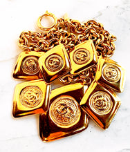 Load image into Gallery viewer, RARE CHANEL MASSIVE CC LOGO LOZENGE CHARM NECKLACE