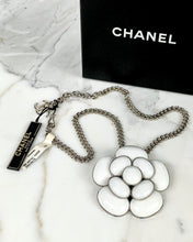 Load image into Gallery viewer, CHANEL MASSIVE WHITE GRIPOIX CAMELLIA NECKLACE NEW WITH TAGS