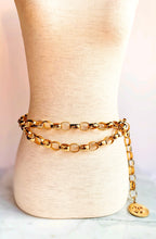 Load image into Gallery viewer, CHANEL MASSIVE LINK 1980s GOLDEN SUN LOGO CC MEDALLION CHAIN BELT NECKLACE