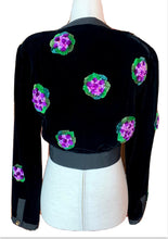 Load image into Gallery viewer, CHANEL OPULENT RARE EMBROIDERED SILK VELVET JACKET AUTUMN 1988