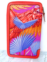 Load image into Gallery viewer, HERMÈS SOIE-COOL EPSOM AND SILK 2015 EXCLUSIVE 2 PIECE WALLET SET PALLADIUM HARDWARE