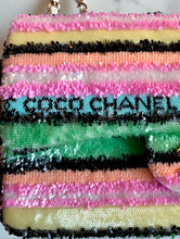 Load image into Gallery viewer, CHANEL 2022 SUMMER LARGE MODEL BRIGHT PASTEL SEQUIN CROSSBODY BAG
