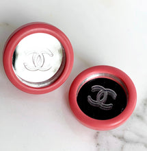 Load image into Gallery viewer, CHANEL PINK BARBIE 1995 MIRROR CC EARRINGS