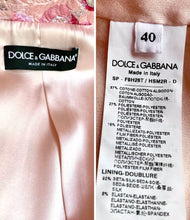Load image into Gallery viewer, DOLCE & GABBANA PINK FLORAL BROCADE METALLIC BIKER JACKET NEW