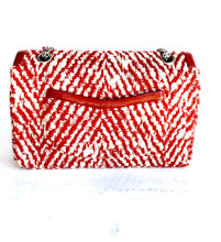 Load image into Gallery viewer, RARE CHANEL RED LESAGE FANTASY TWEED BAG AND SHAWL SET